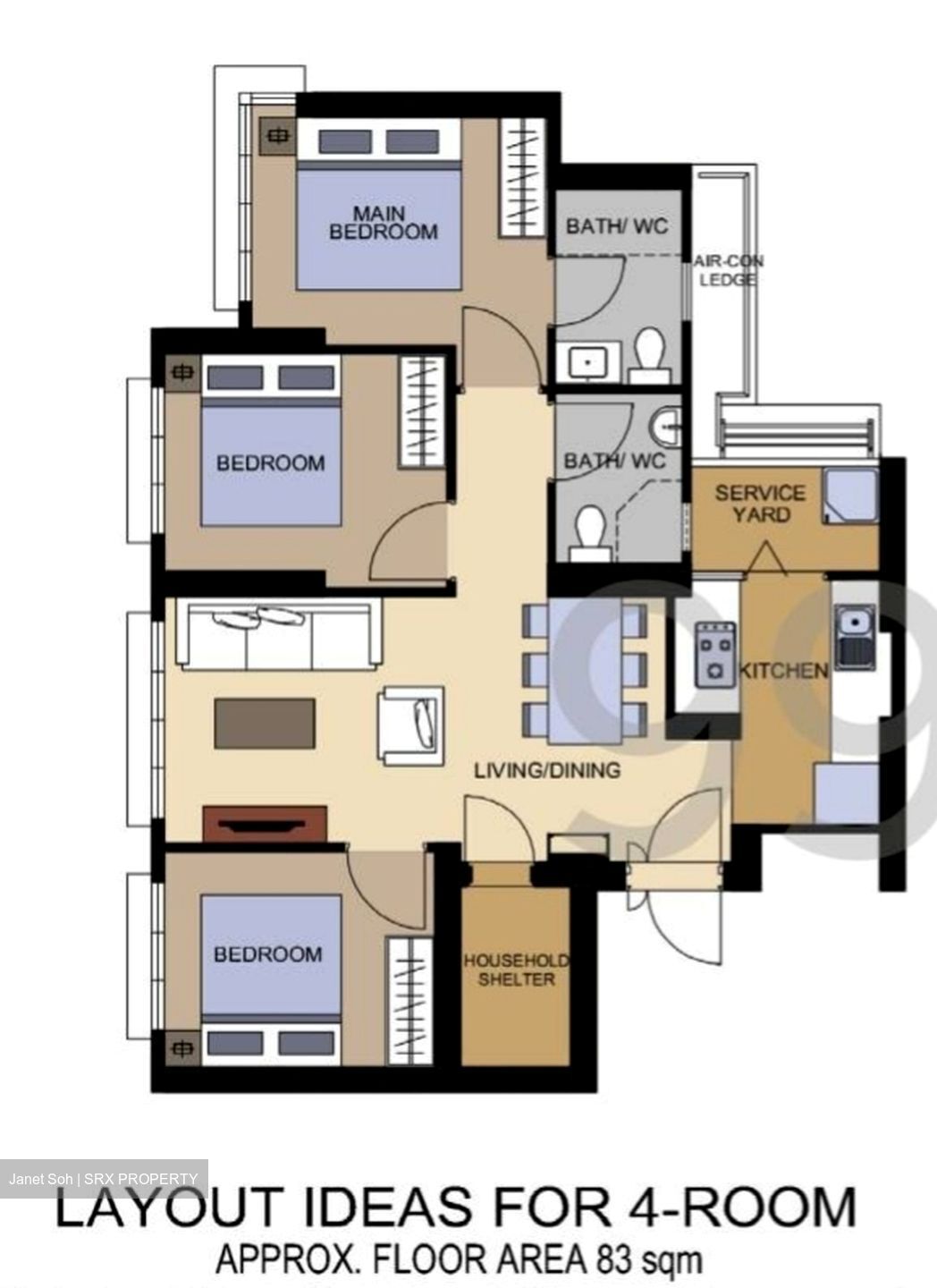 Blk 53 Forfar Heights (Queenstown), HDB 4 Rooms #598288261